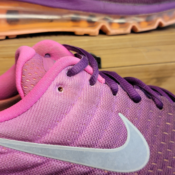 Nike Air Max 2017 Running Athletic Shoes Sneakers Pink Bright Purple Mesh 9.5 - Picture 5 of 14